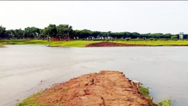 টাঙ্গুয়ার হাওড়ে ঢুকছে পাহাড়ি ঢল