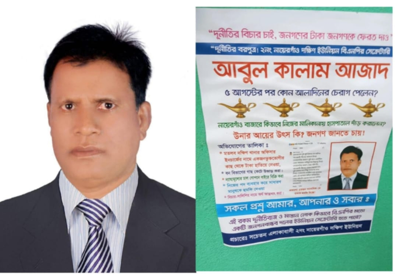 বিএনপি নেতার বিরুদ্ধে বিচার-সালিশের নামে টাকা আত্মসাৎসহ নানা অনিয়ম-দুর্নীতির অভিযোগ