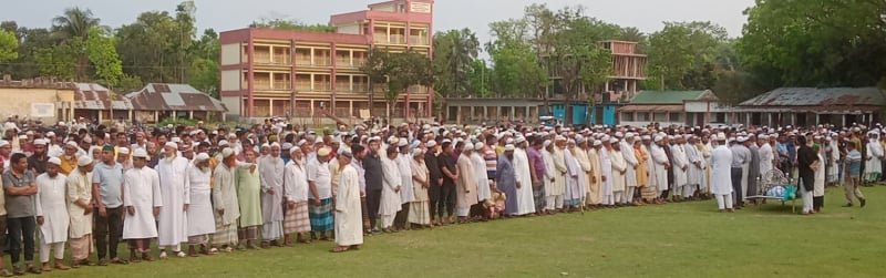 মোল্লাহাটে গুলিতে নিহত ব্যবসায়ীর জানাজা সম্পন্ন : বিক্ষোভ-দোকান বন্ধ