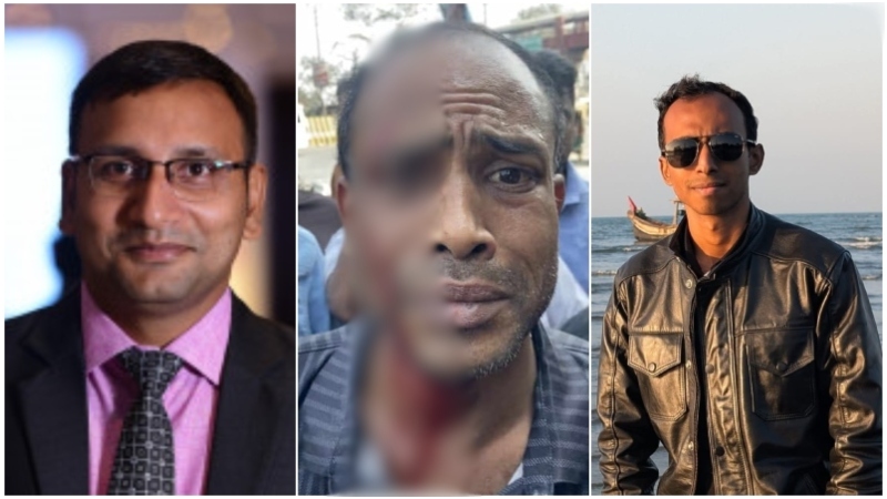 শিক্ষকের হাতে আহত বাসচালককে ছাত্রদল নেতার মারধর