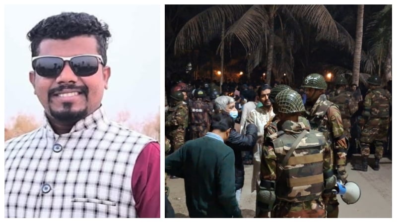 পিকাপের ধাক্কায় পথচারীর মৃত্যু; চালককে গণধোলাইয়ের পর যৌথবাহিনীকে লক্ষ্য করে ইটপাটকেল নিক্ষেপ