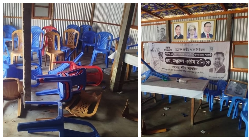 টঙ্গীতে বিএনপির এক গ্রুপ আরেক গ্রুপের উপর হামলা, পার্টি অফিস ভাংচুর আহত ১