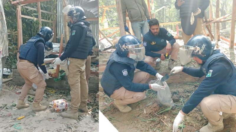 শরীয়তপুরে বোমা বিস্ফোরণে ২জন নিহত, আটক-২ জন, ঘটনাস্থল থে‌কে বোমা তৈরীর বিভিন্ন ধরনের সরঞ্জাম উদ্ধার 