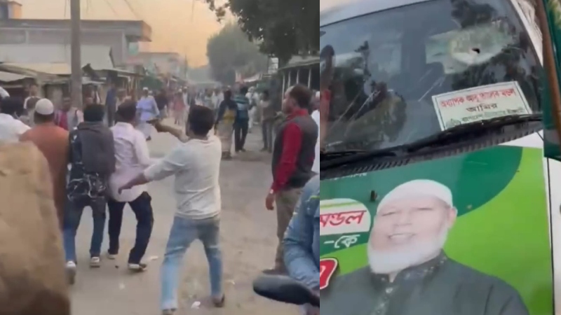 পাবনায় জামায়াতের প্রার্থীর প্রচারণায় দফায় দফায় হামলা, গুলিবর্ষণ, প্রার্থীসহ আহত অর্ধশতাধিক 