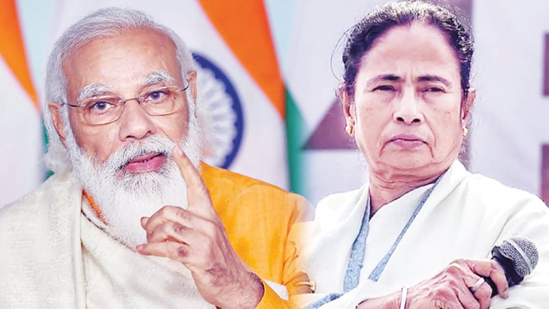 পশ্চিমবঙ্গে তৃণমূল এগিয়ে থাকলেও হাড্ডাহাড্ডি লড়াইয়ের আভাস