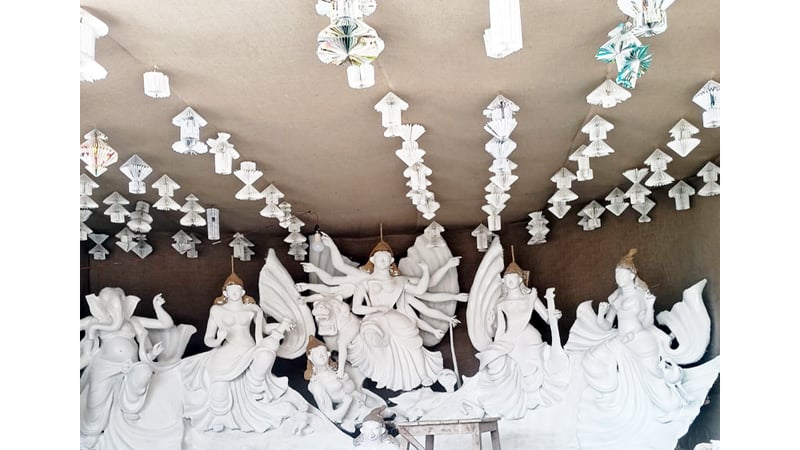 ঘোড়াঘাটে ৩৪ মন্ডপে দুর্গাপূজা