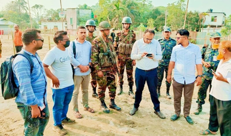 জামালপুরে অবৈধ গরুর হাটে উচ্ছেদ অভিযান, পালাল হাট কমিটির লোকজন