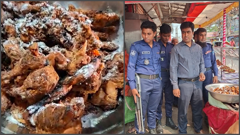 বিক্রির জন্য বাসি খাবার সংরক্ষণ, চাঁদপুরে ৩ প্রতিষ্ঠানের জরিমানা