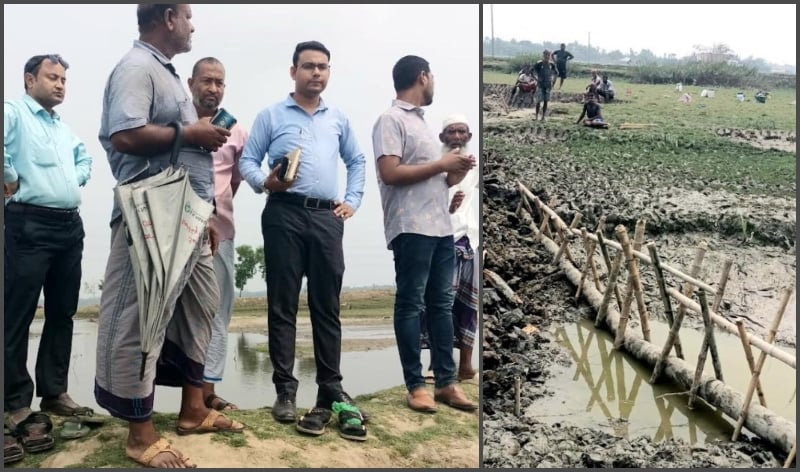 মোংলা-ঘোষিয়াখালী চ্যানেলে বাঁধ দেয়ার চেষ্টা প্রতিমন্ত্রীর নির্দেশে ভন্ডুল